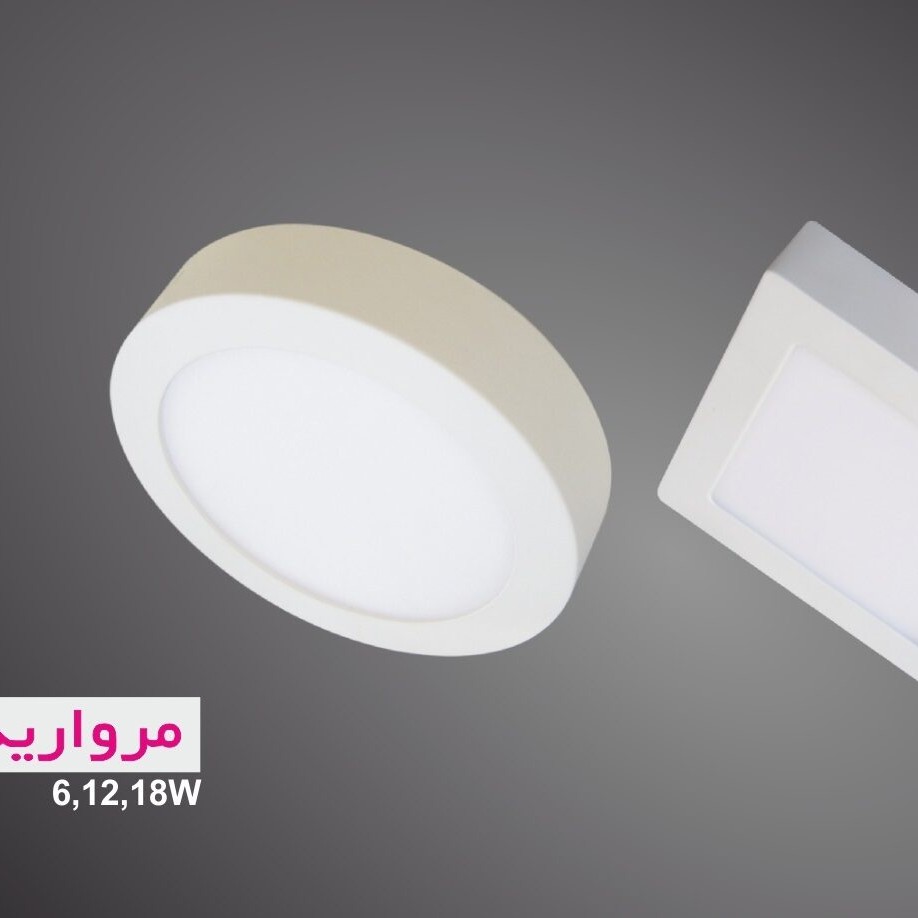 پنل ال ای دی 12 وات سفید روکار گلنور